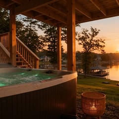 Lakefront, Indoor Slide, Hot Tub, Game Room, Dock
